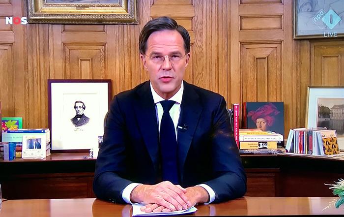 Premier Rutte 14 december 2020